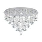Eglo Pianopoli Led 31 Inch Chrome Flush Mount Ceiling Light