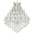 Maria Theresa Collection 49 Light 4-tier Chrome Finish And Clear Crystal Chandelier