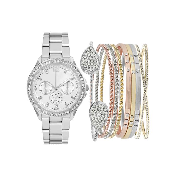 Two-tone Womens Watch Box Set