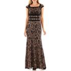 Melrose Extended Cap-sleeve Lace Maxi Dress