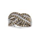 Limited Quantities 1 Ct. T.w. White And Champagne Diamond Ring