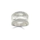 1/4 Ct. T.w. Sterling Silver Diamond Ring Pave-set