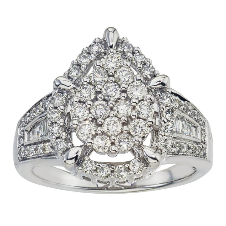 1 Ct. T.w. Certified Diamond 14k White Gold Ring