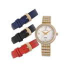 Croton Womens Gold Tone 4-pc. Watch Boxed Set-cn207555ylmp