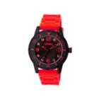 Crayo Unisex Splash Red Strap Watch Cracr2203