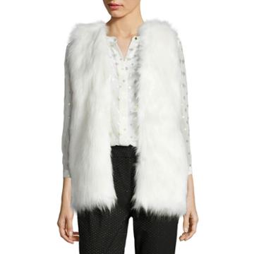 Liz Claiborne Faux Fur Sweater Vest
