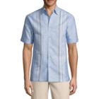 Havanera Short Sleeve Striped Button-front Shirt