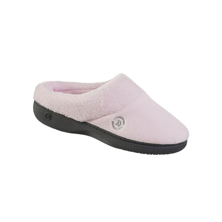 Isotoner Mixed Microterry Hoodback Clog Slippers