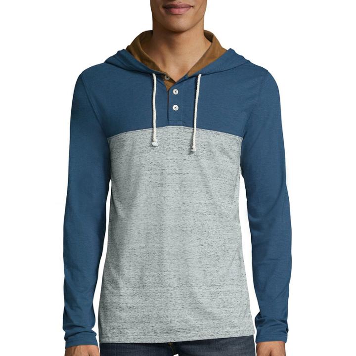 Arizona Lightweight Colorblock Henley Hoodie