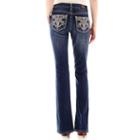 Love Indigo Fleur De Lis Back Pocket Jeans