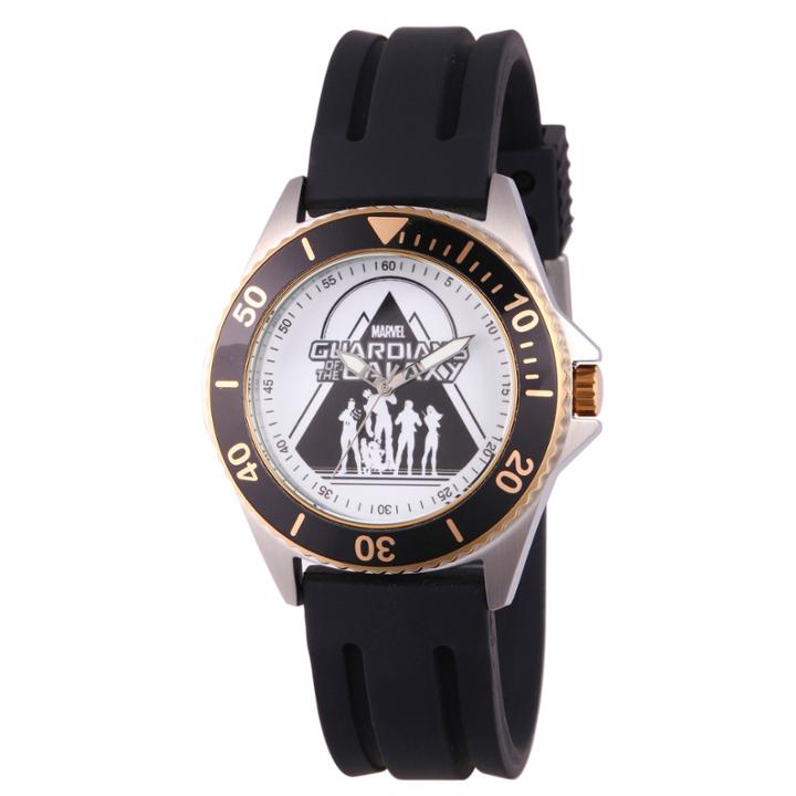 Guardian Of The Galaxy Marvel Mens Black Strap Watch-wma000122
