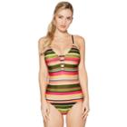 Coastal Zone By Jantzen Stripe One Piece Swimsuit