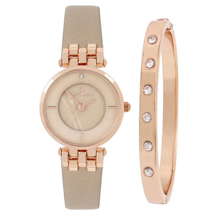 Worthington Unisex Gray 2-pc. Watch Boxed Set-wt00065-02
