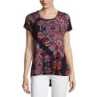 Liz Claiborne Short Sleeve T-shirt-womens Talls