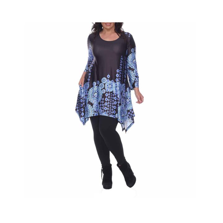 White Mark Rella Tunic Top Plus