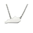 Personalized Sterling Silver Kentucky Pendant Necklace