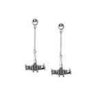 Star Wars Stainless Steel X-wing Fighter Drop Earrings