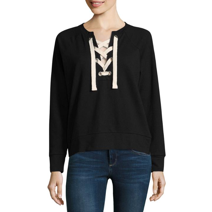 A.n.a. Lace Up Sweatshirt