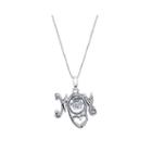 Inspired Moments Cubic Zirconia Sterling Silver Mom Pendant Necklace
