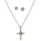 Symbols Of Faith Religious Jewelry Womens 2-pc. Clear Jewelry Set