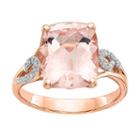 Womens Pink Morganite 14k Gold Cocktail Ring