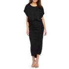 Bold Elements 3/4 Sleeve High Low Blouson Dress