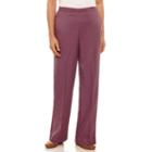 Alfred Dunner Palm Desert Woven Flat Front Pants