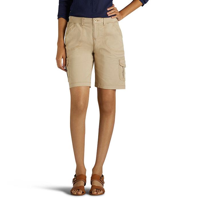 Lee Relaxed Bermuda 7 1/4 Relaxed Fit Poplin Bermuda Shorts-petites