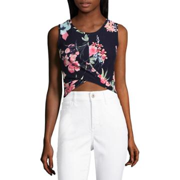 Derek Heart Sleeveless Crop Top-juniors