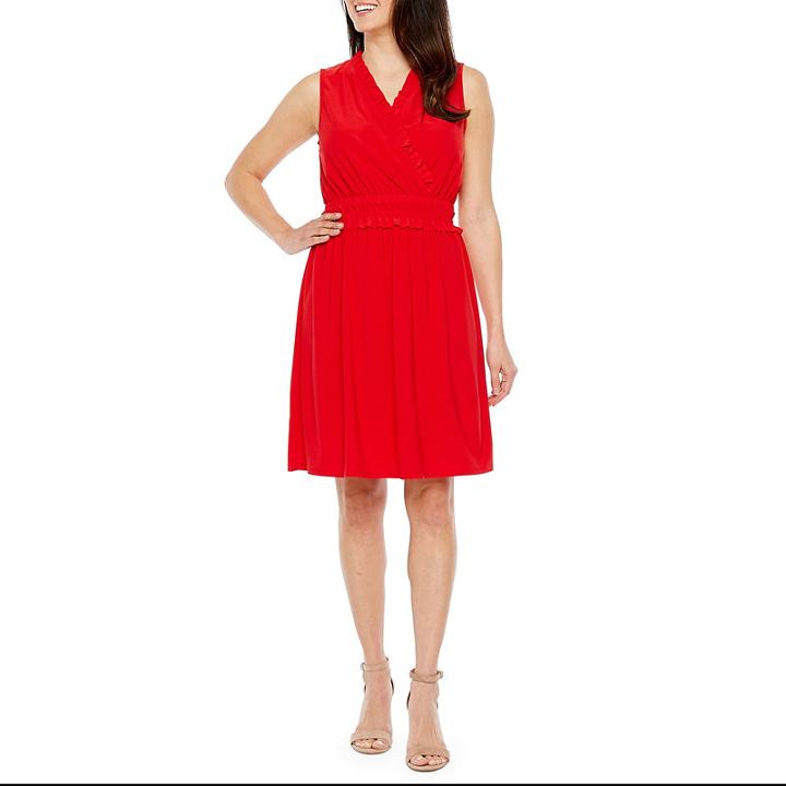 Emma And Michele Sleeveless Fit & Flare Dress