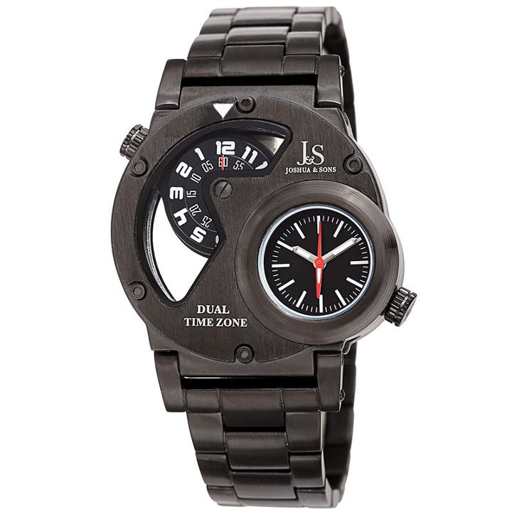 Miss Halladay Mens Black Strap Watch-j-143bk