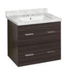 23.75-in. W Wall Mount Dawn Grey Vanity Set For 3h8-in. Drilling Bianca Carara Top White Um Sink