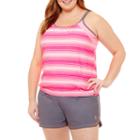 Free Country Blouson Swimsuit Top-plus