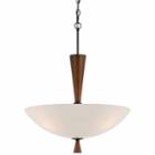 Wooten Heights 25.50 Inch Glass Pendant Fixture In Mahogany