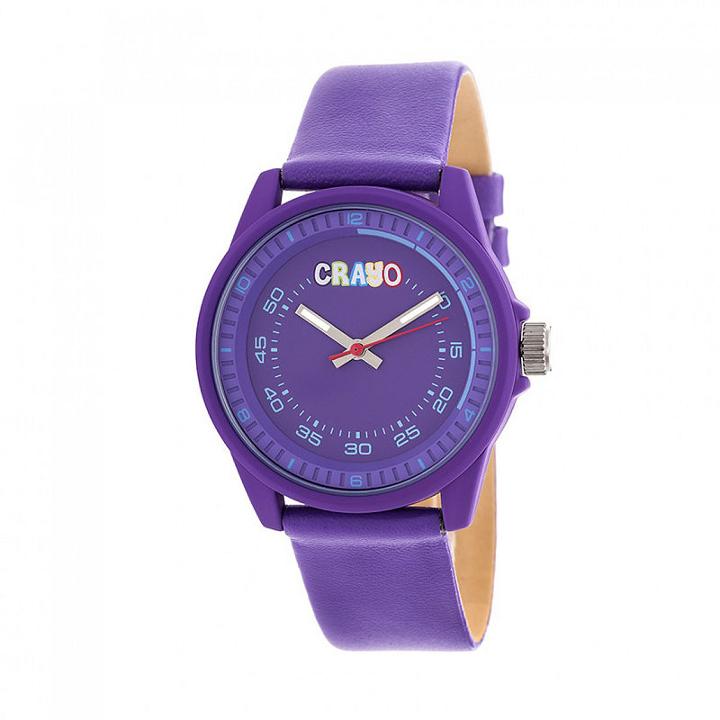Crayo Unisex Purple Strap Watch-cracr4904