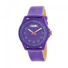 Crayo Unisex Purple Strap Watch-cracr4904