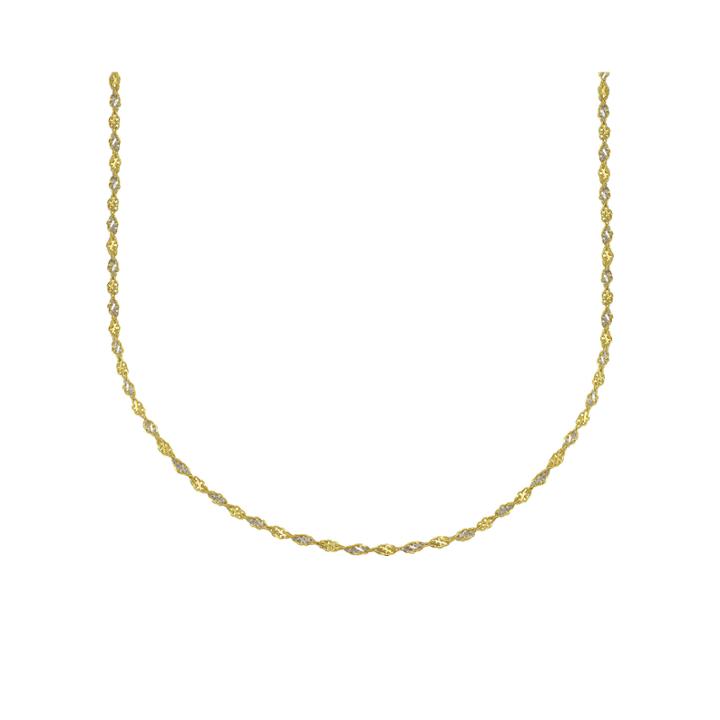 Majestique&trade; 18k Two-tone Gold 18 Twist Chain Necklace