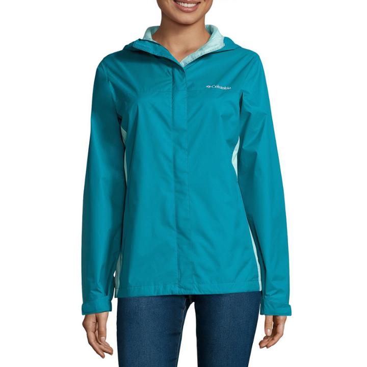 Columbia Grey Skies Long-sleeve Waterproof Rain Jacket