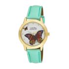 Laura Ashley Ladies Gold Butterfly Dial Watch La31014yg
