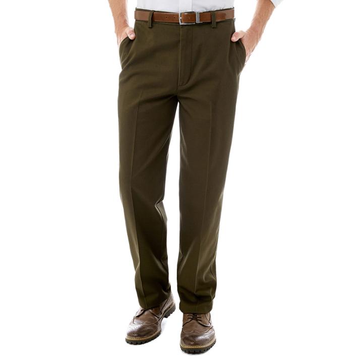 St. Johns Bay Worry Free Comfort-ease Flat-front Pants