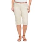 Gloria Vanderbilt Sasha Belted Twill Skimmer-plus