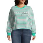 Whatever Forever Stripe Tee - Juniors Plu