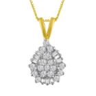 Womens 1/4 Ct. T.w. Genuine Diamond Pendant Necklace
