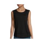 A.n.a Cap-sleeve Crochet-trim Tee- Petite