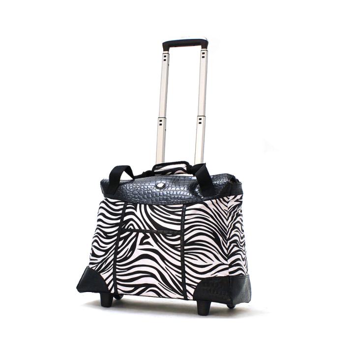 Animal Print Rolling Tote
