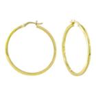 Large Square-tubed Hoop Earrings