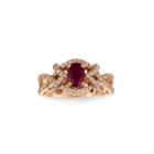Le Vian Grand Sample Sale 3/8 Ct. T.w. Diamond & Lead-glass Filled Ruby 14k Rose Gold Cocktail Ring
