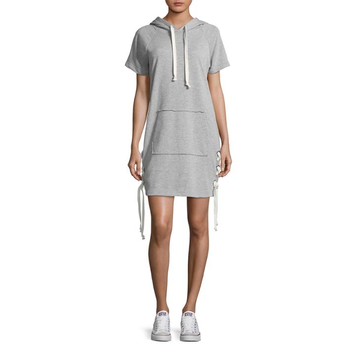 Almost Famous Short Sleeve Sweater Dress-juniors