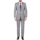 Verno Men's Grey Classic Fit 100% Wool 2-piece Suit