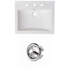 21-in. W 3h8-in. Ceramic Top Set In White Color